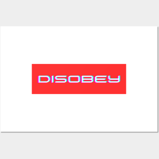 Disobey the Norm Typography Tee Posters and Art